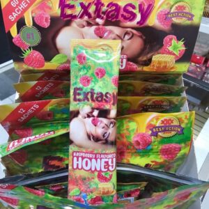 Extasy Raspberry Flavored Honey 12 Sachets